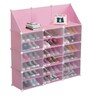Homa Collapsible Shoe Rack in Pink Colour