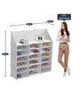 Homa Collapsible Shoe Rack in White Colour