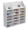 Homa Collapsible Shoe Rack in White Colour