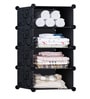 Homa Collapsible Shoe Rack in Black Colour