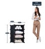 Homa Collapsible Shoe Rack in Black Colour