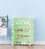 Homa Collapsible Shoe Rack in Green Colour