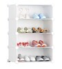 Homa Collapsible Shoe Rack in White Colour