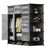 Homa Folding Wardrobe in Black Colour