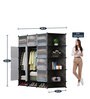 Homa Folding Wardrobe in Black Colour