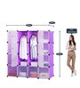 Homa Folding Wardrobe in Purple Colour