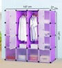 Homa Folding Wardrobe in Purple Colour