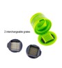Green ABS Plastic Garlic Chopper with 2 Different Blades