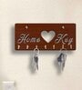 Home Brown Engineered Wood 7 Hooks Key Holder