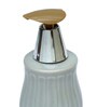 Grey Ceramic Counter Top Liquid Soap Dispenser