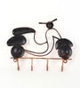 (1Pc) Blue Metal Scotty Modern Wall Mount Key Holder