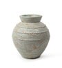 (1Pc) Sea Green & Brown Terracotta Flower Vase For Living Room Decor