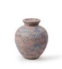 (1Pc) Pink & Blue Terracotta Decorative Vase For Home Decor
