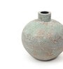 (1Pc) Sea Green & Brown Terracotta Vase For Table Decor