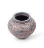 (1Pc) Pink & Blue Terracotta Decorative Vase For Room Decor Aesthetic