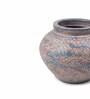 (1Pc) Pink & Blue Terracotta Decorative Vase For Room Decor Aesthetic