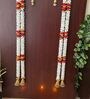 Home
Entrance White & Red Handmade Toran