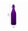 Bormioli Rocco Rocco Giara Purple Glass 1000 ML Bottle