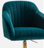 Home Office Velvet Fabric Executive Chair In Green Colour