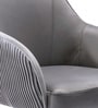 Home Office Velvet Fabric Executive Chair In Grey Colour