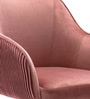Home Office Velvet Fabric Executive Chair In Pink Colour