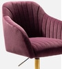 Home Office Velvet Fabric Executive Chair In Purple Colour