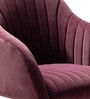 Home Office Velvet Fabric Executive Chair In Purple Colour