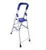 Home-Pro 4 Step Silver Mild-Steel Folding Step Ladder