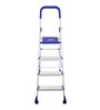 Home-Pro 4 Step Silver Mild-Steel Folding Step Ladder