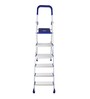 Home-Pro 6 Step Silver Mild-Steel Folding Step Ladder