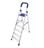 Home-Pro 6 Step Silver Mild-Steel Folding Step Ladder