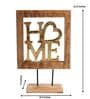 Aluminium Home Showpiece With Wooden Frame