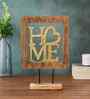 Aluminium Home Showpiece With Wooden Frame