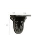 Set of 5 Engineered Wood Carved Floating Wall Shelf in Black Colour