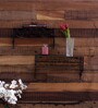 Metal Fixed Bracket Wall Shelf in Brown Colour in Brown Colour
