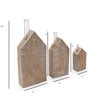 Home Sweet Blooms Brown Wood Vase