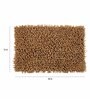 Brown Solid Cotton 24x 16 Inches Max Absorbent Bath Mat