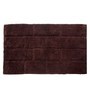 Brown Abstract Cotton 32x20 Inches Max Absorbant Bath Mat