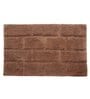 Brown Abstract Cotton 32x20 Inches Max Absorbant Bath Mat