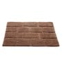 Brown Abstract Cotton 32x20 Inches Max Absorbant Bath Mat