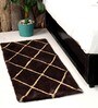 Geometric Pattern Polyester 5 x 2 Feet Machine Made  Bedside Runner