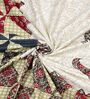 Green Traditional print 144 TC Cotton Size Double  Bedsheet With 2 Pillow Cover