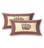 Plum Peacock Print 144 TC Cotton Size Double  Bedsheet With 2 Pillow Cover