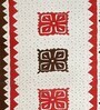 White Traditional print 144 TC Cotton King Size  Bedsheet With 2 Pillow Cover