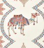 White And Blue Floral 144 TC Cotton King Size  Bedsheet With 2 Pillow Cover