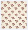 Cream Floral 144 TC Cotton King Size  Bedsheet With 2 Pillow Cover