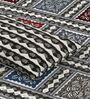 Grey Traditional print 144 TC Cotton King Size  Bedsheet With 2 Pillow Cover