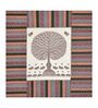 Cream And Brown Traditional 144 TC Cotton King Size  King Size Bedsheet With 2 Pillow Cover
