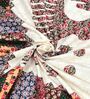 Cream And Brown Traditional 144 TC Cotton King Size  King Size Bedsheet With 2 Pillow Cover
