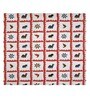 Red Traditional print 144 TC Cotton King Size  Bedsheet With 2 Pillow Cover